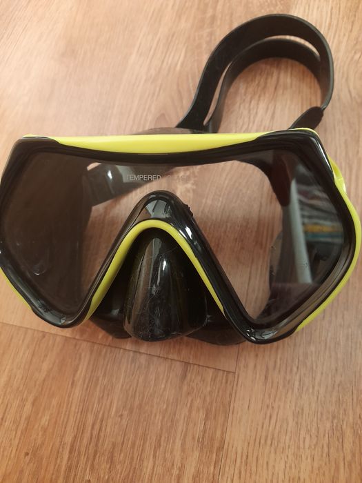 Mască scufundări, scafandru  - lentilă cristal  !!
