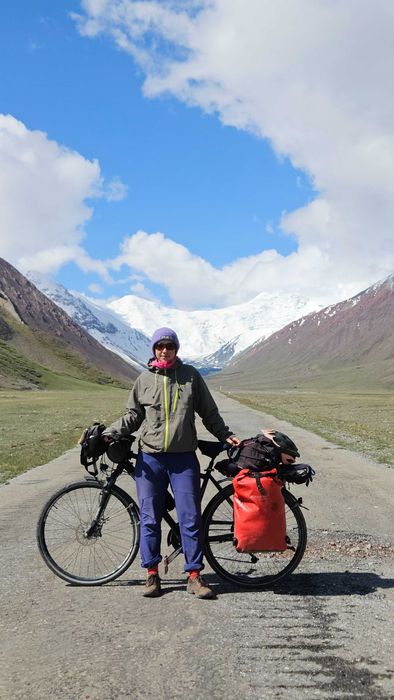 велосипед и корзины ortlieb