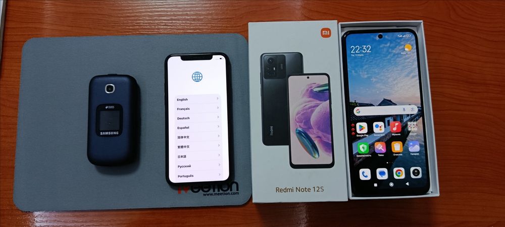Iphone 11 pro, Redmi note 12s, samsung gusto