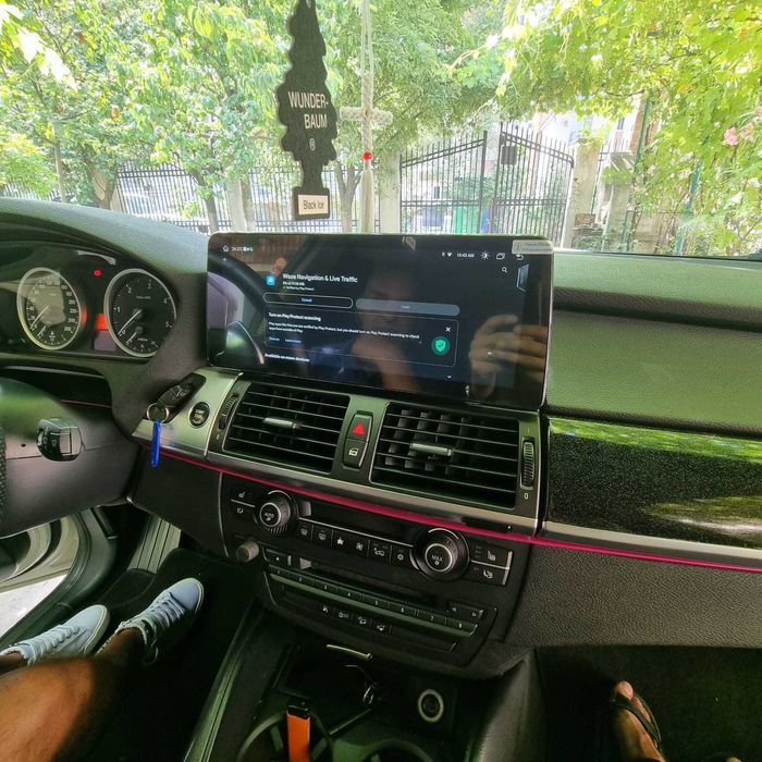 Navigatie android 12" BMW X5 X6 E70 E71 Carplay Waze YouTube