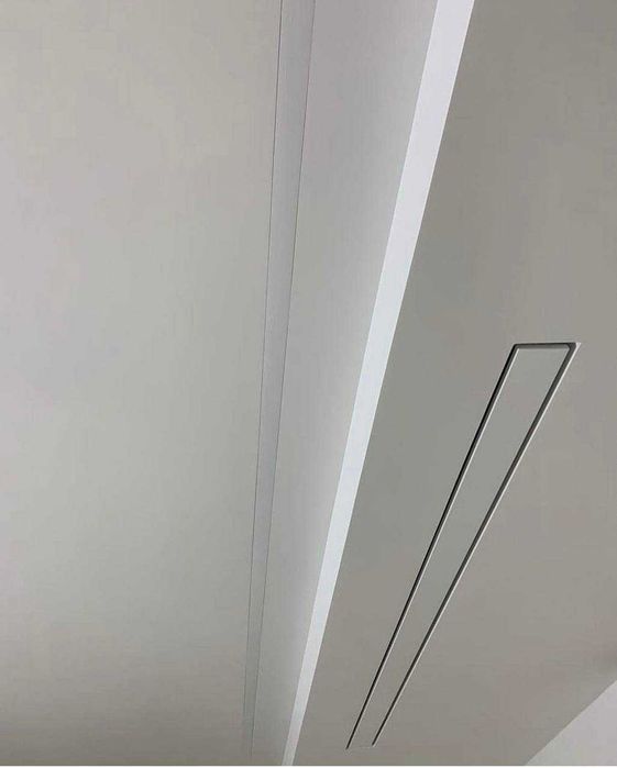 Вытяжка теневая щелевая решетка скрытая и узкая