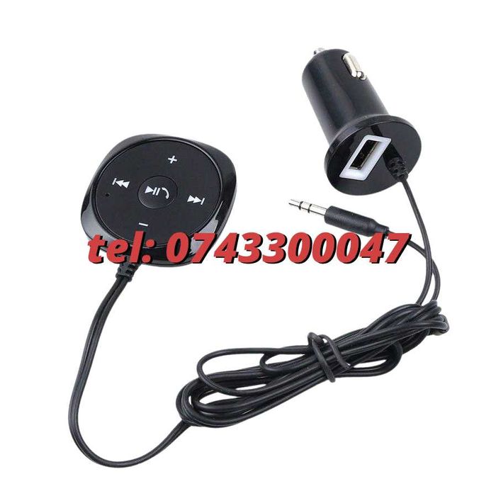 Car Kit Bluetooth Fara Fir Auxiliar Universal Cu Bricheta 2 X Usb
