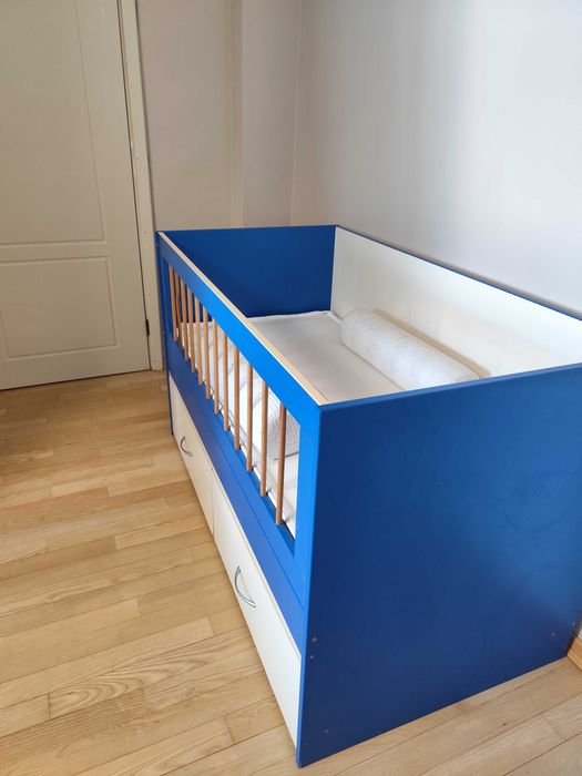 Продавам бебешко/ детско легло с матрак Яташ Yatas