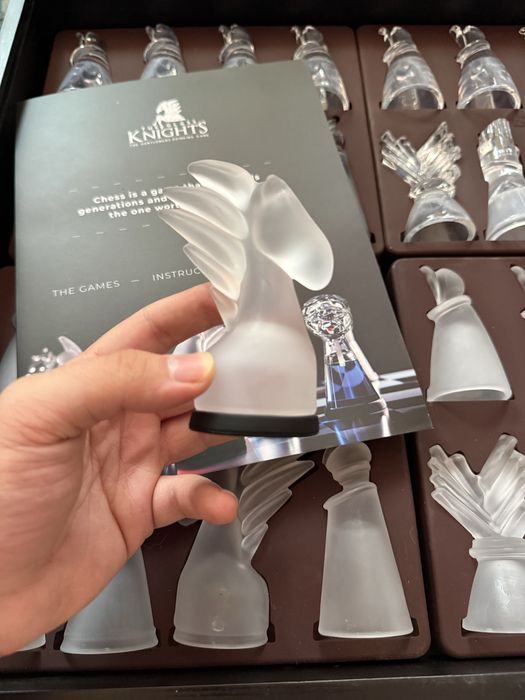 Set joc șah de petrecere cu shoturi The Glass Knights