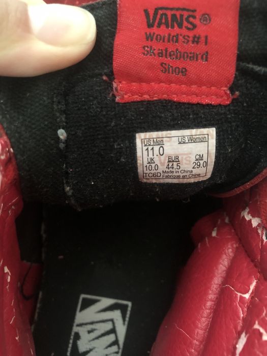 Vand ghete piele Vans