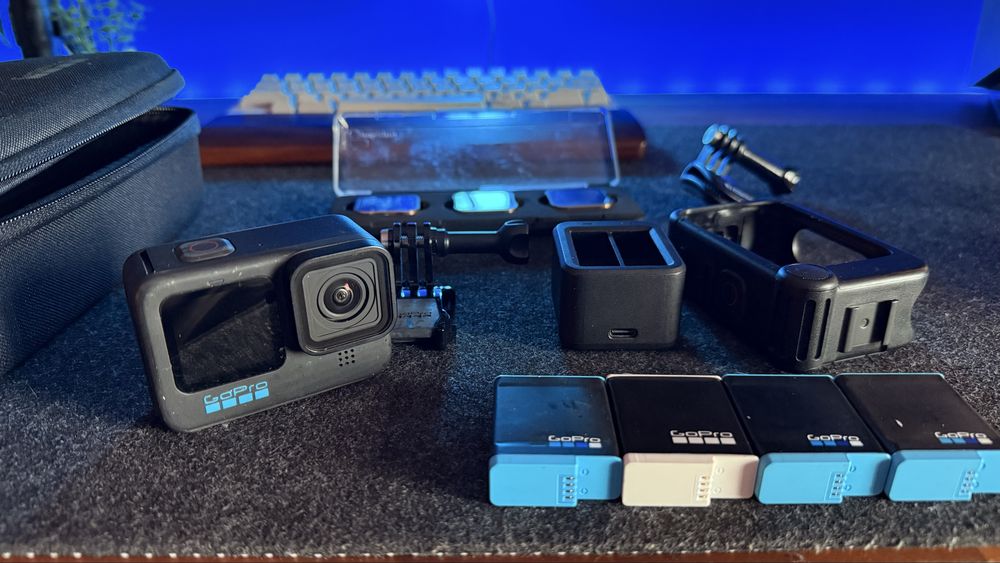 GoPro 10 Black / Media Mod + 4 baterii + ND PolarPro