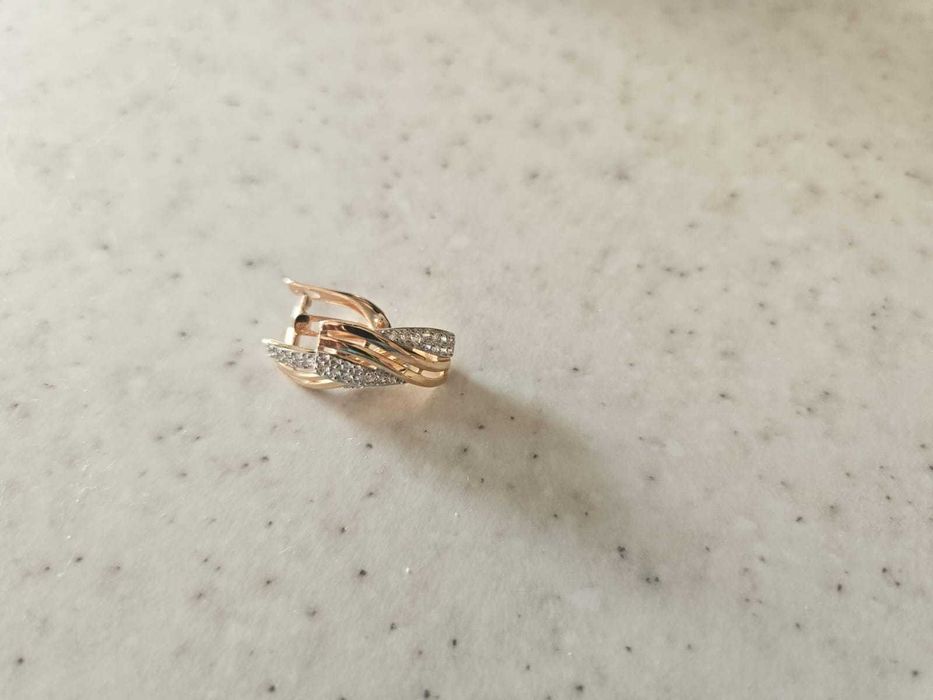 Серьги Соколов, с фианитами