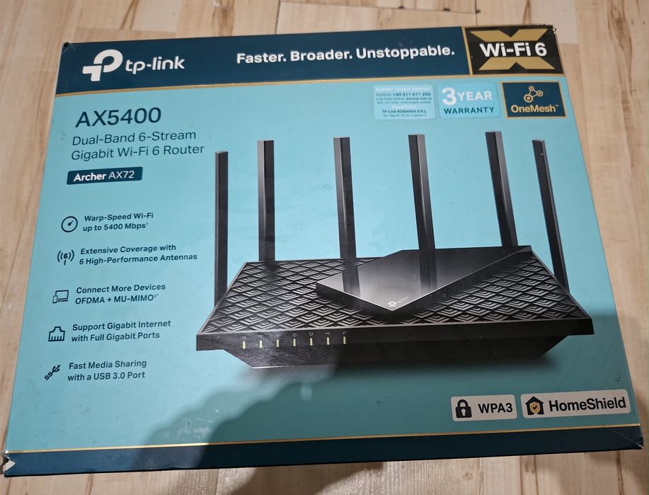 Router TP-Link Archer AX5400 / AX72