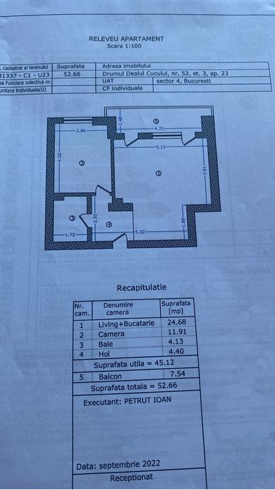 Apartament 2 camere NOU 2023/parcarea inclusa/5 min de Grand Arena