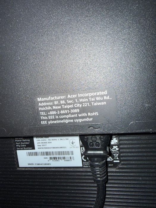 Acer 27 inch K272HL 2ms 75hz