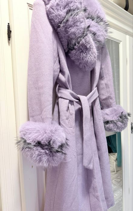 Palton elegant violet