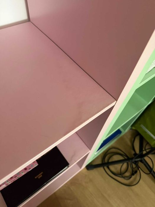 Dulap etajera IKEA roz copii – 80 × 55 × 180 cm (L × A × H)
