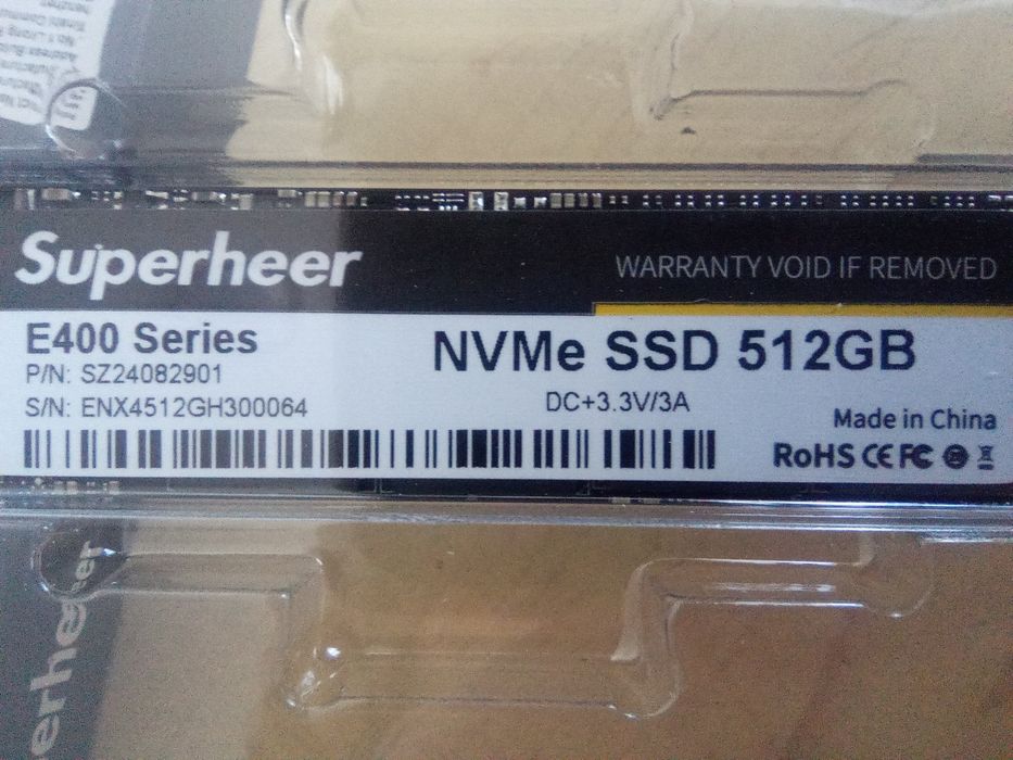 SSD 512 GB NVMe Superheer E400