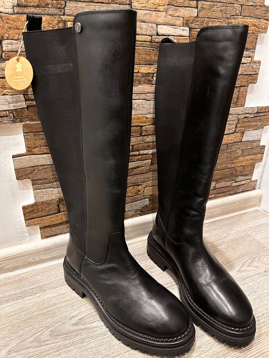 Дамски ботуши естествена кожа 37 размер намалени