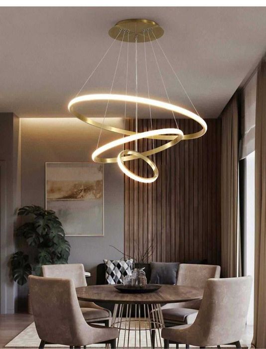 Светодиодная люстра творческой индивидуальности, трехслойная