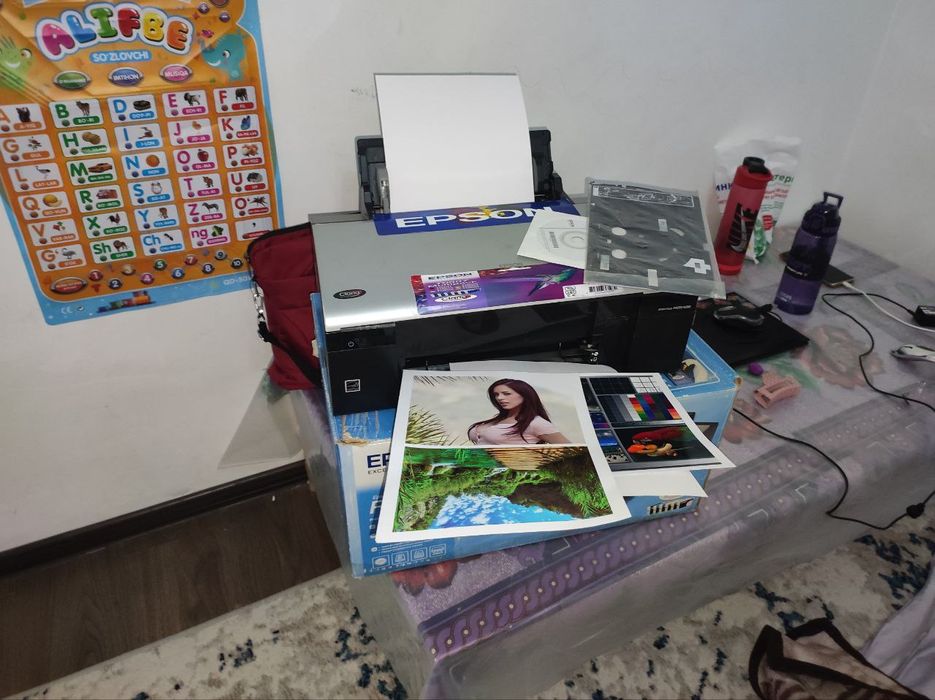 Epson L 290 hd tezkor 6 ta rangli dyuzi 100% ozidan chiqargan rasmlar