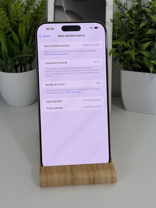 Iphone 16 pro max impecabil 256 , 93% , fullbox