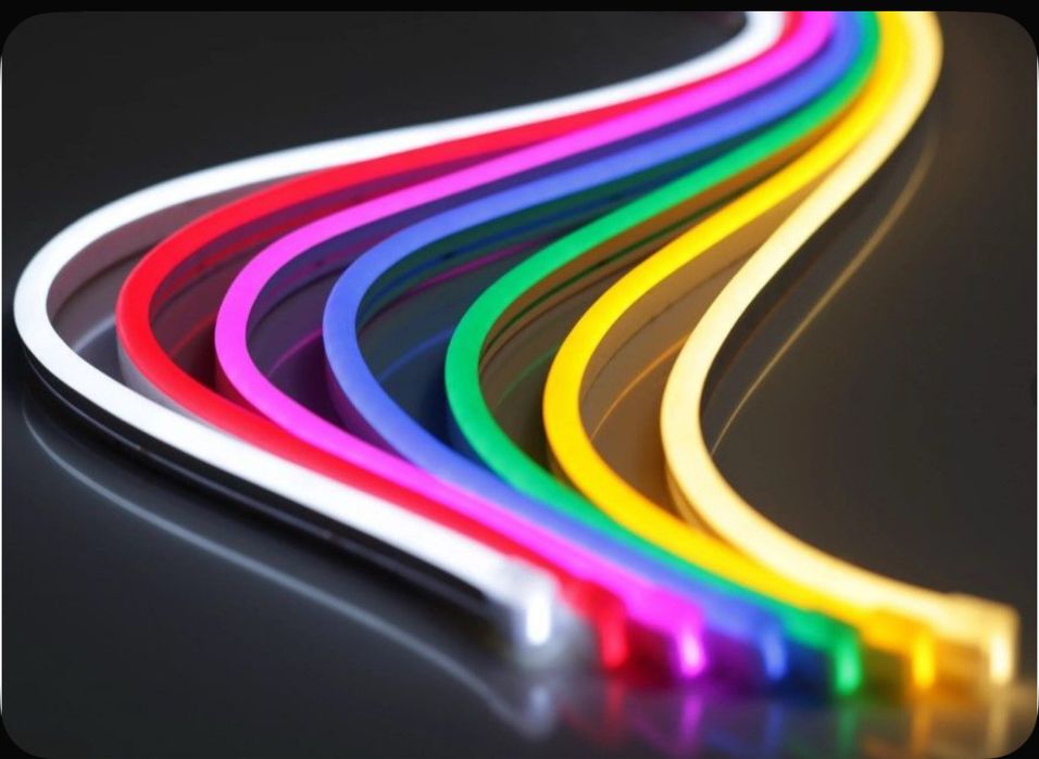 Гибкий Неон на улицу для дома фасада на арку Теплый Холодный Неоновая