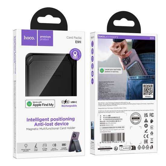 Кардхолдер и Трекер Hoco E91I — магнитный держатель. Есть доставка