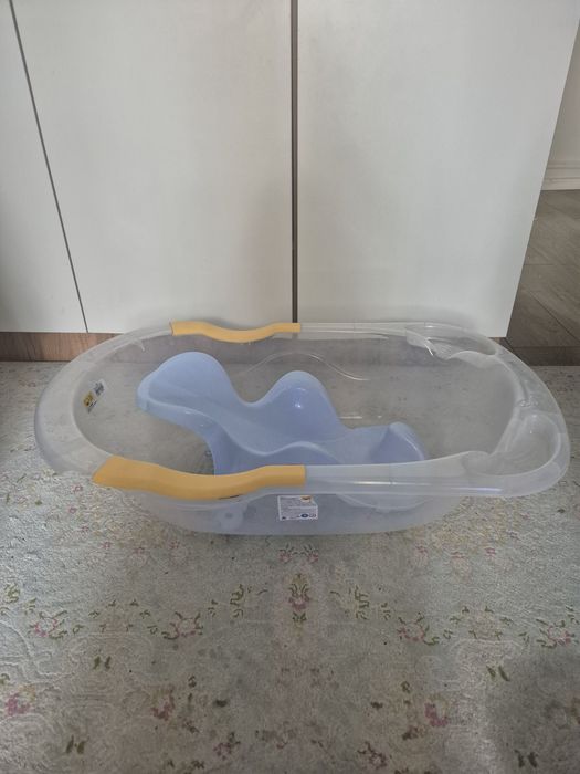 Ванночка детская с горкой и сливом