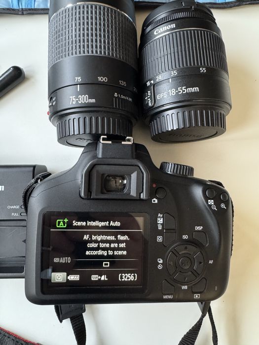 Canon EOS 4000D Wireless NOU + 2 Obiective