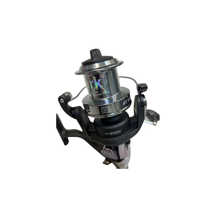 Set 4 Lansete Partner Carp din 3 seg 3.9 m + 4 Mulinete Ht 6000