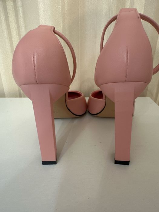 Pantofi roz pudră Bianca Di  din piele naturală – NOI – mărimea 39