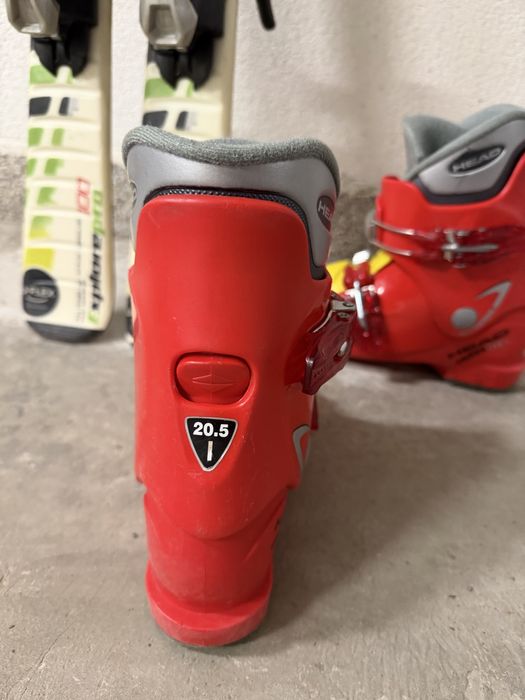 Детски ски Elan U-Flex 100cm и ски обувки  Head 20.5