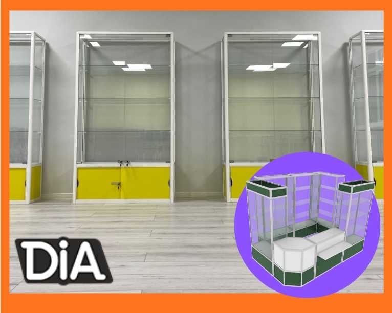 Прилавок витрина, стеклянная, metal oynaly vitrina va prilavkalar