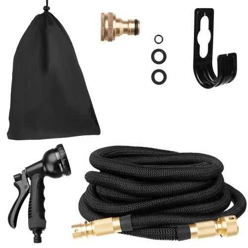 Градински маркуч с воден пистолет, 8 функции и дължина от 15 метра