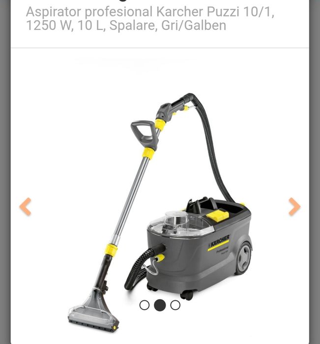 Aspirator cu Spray-Extractie Karcher Puzzi 10/1 8.7L/ 9.8L Gri/Galben