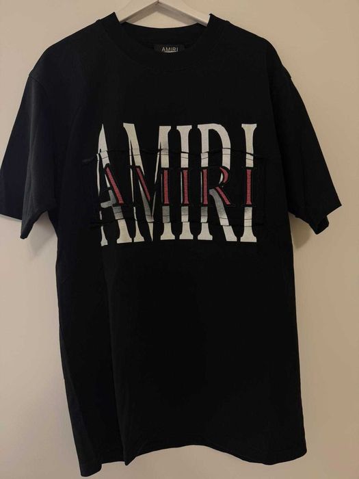 Tricou Amiri Layered Core Logo Negru Premium