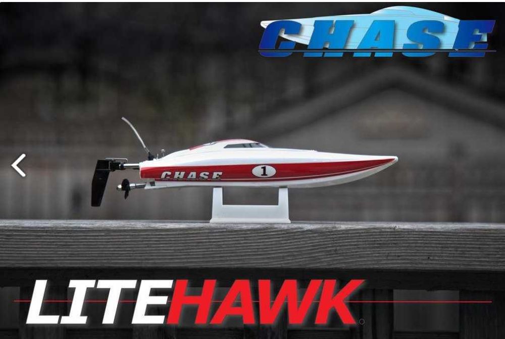 Barcă RC Chase Litehawk 2.4GHz – raritate, fabricată în Canada, nouă