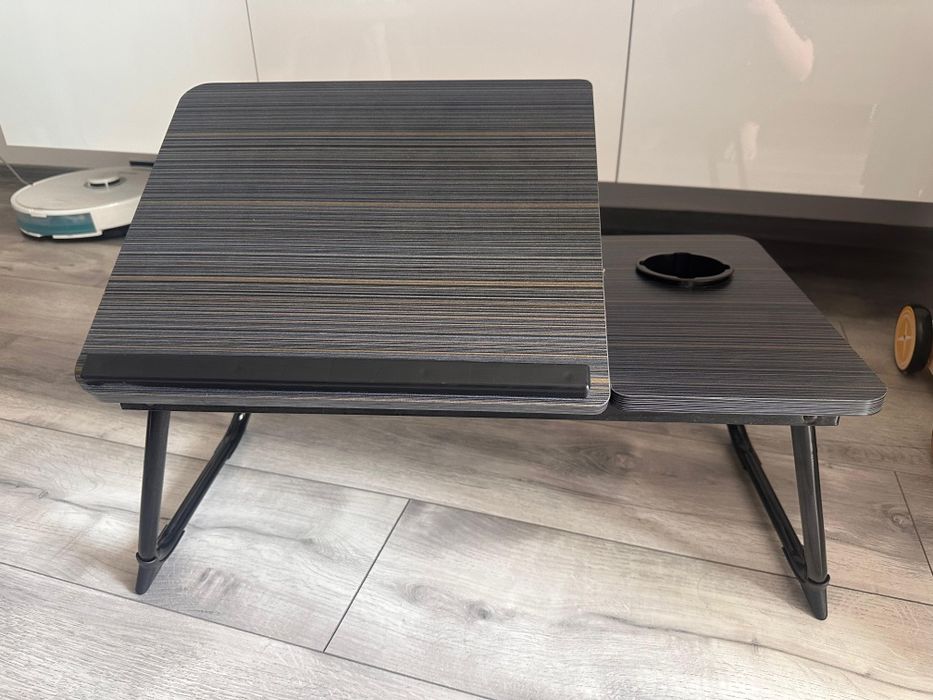 Masă laptop pliabilă Confortime – pentru pat/canapea, suport tabletă, telefon și pahar