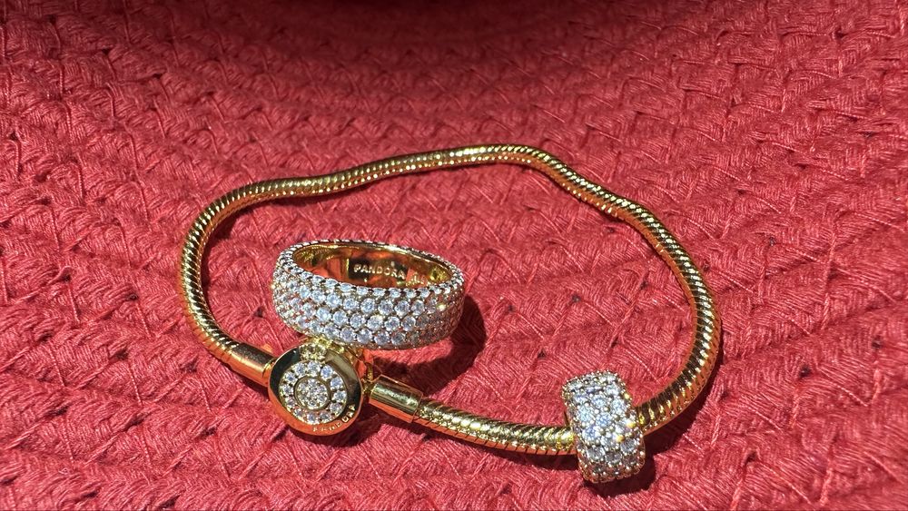 Bratara Pandora 19 cm+ charm + inel 8