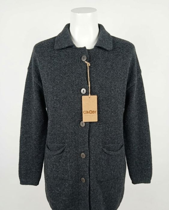 Стильный Турецкий шерстяной кардиган универсальный