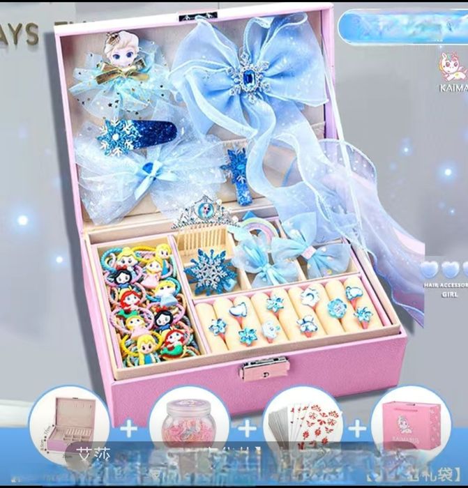 Подарочный бокс  с заколками для девочки