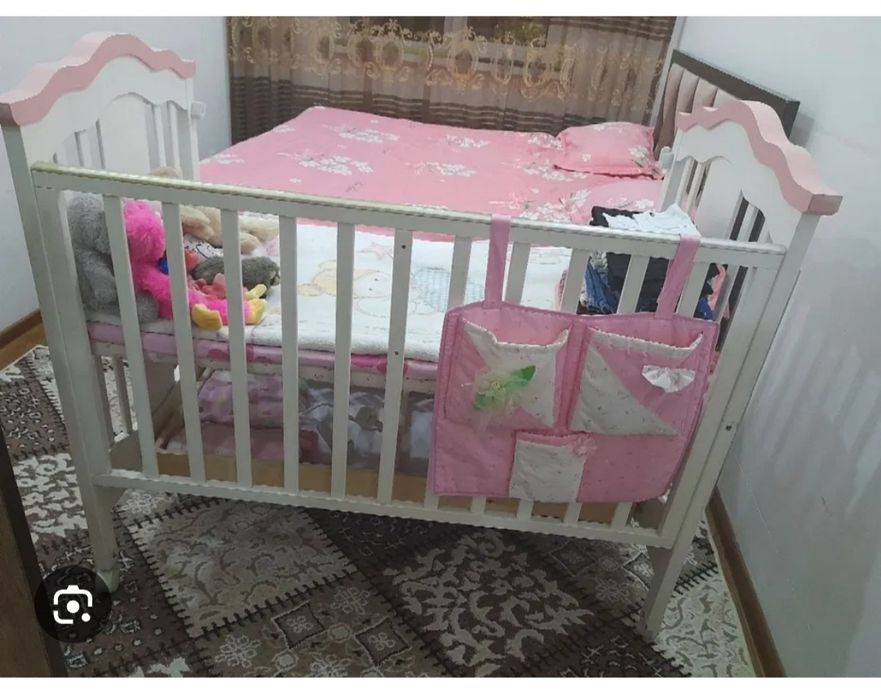 кроват детский ранги розовый