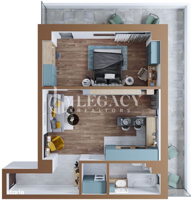 Apartament 2 camere, tip 4A, 4B, 5A, 5B - Copou Garden Residence — fotografia 1