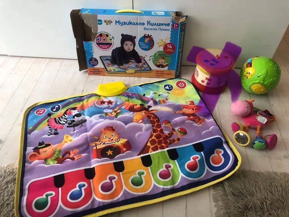 Winfun, Лот играчки, барабанче Лидл, музикално килимче, топка, крава