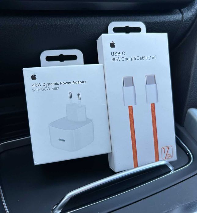 Cablu 1M USB-C 60W Type C- pentru iPad si iPhone 15/16/17 - Nou. Sigilat