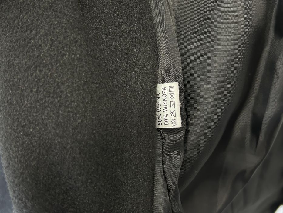Palton damă negru, Elegant - 50% LÂNĂ & Viscoză - Mărimea 42 (L)