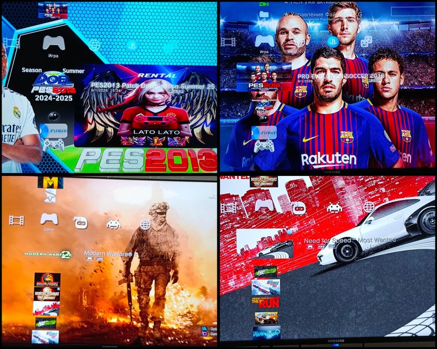 Ps3 super slim 500gb 4 ta yangi joystick 40 ta terma oʻyin