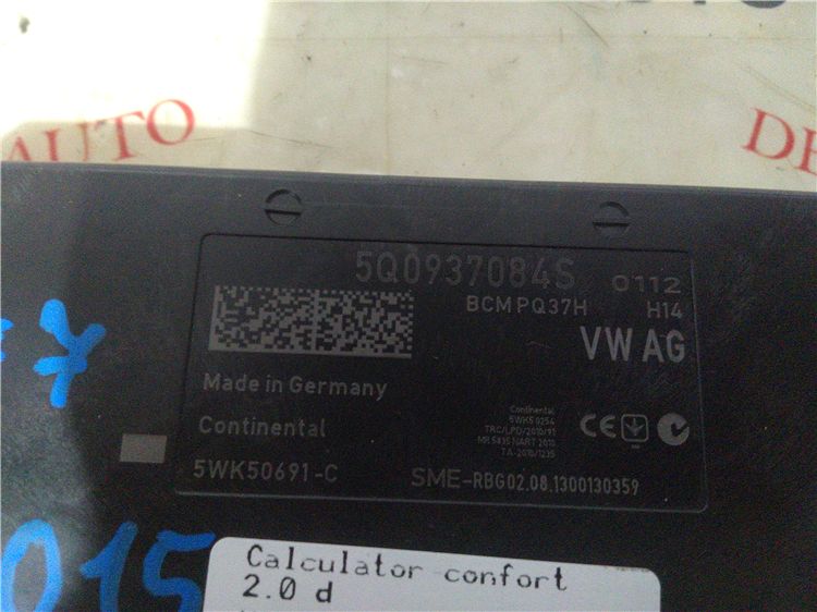 Calculator confort 2.0 d volkswagen golf 7 an fabr. 2015