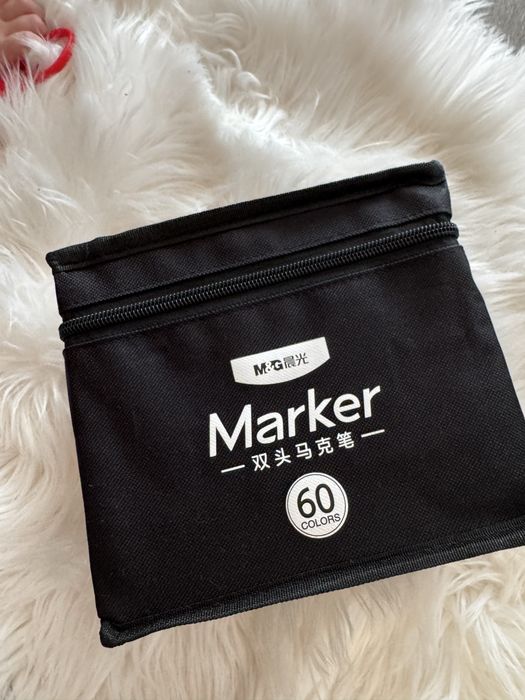 Set markere M&G – 60 culori, dublu vârf