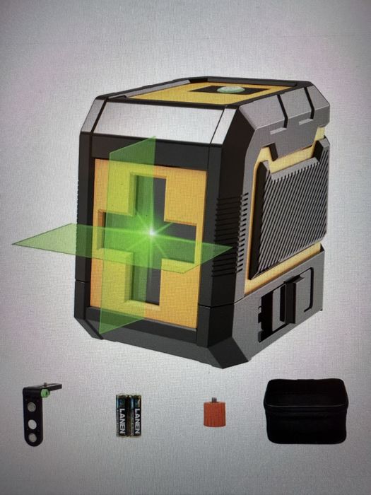 Nivela laser, GOXAWEE, 360° cu 2 linii, IP54, Autonivelare