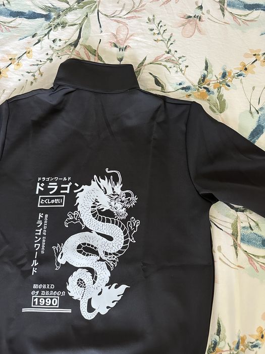 Мъжки черен спортен комплект в японски мотиви