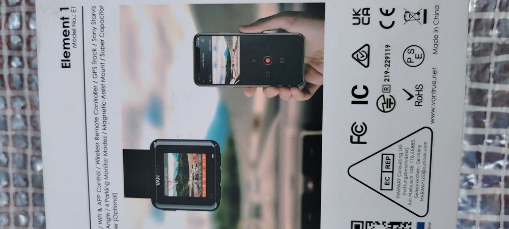 Vantrue cu telecomanda și comanda vocala.