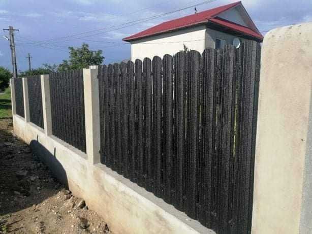 Garduri si porti stil jaluzea, sipca metalica, tabla cutata