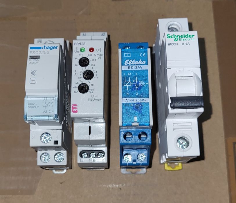 Set protectie tensiune - releu timp + Eti HRN 33 + contactor silentios